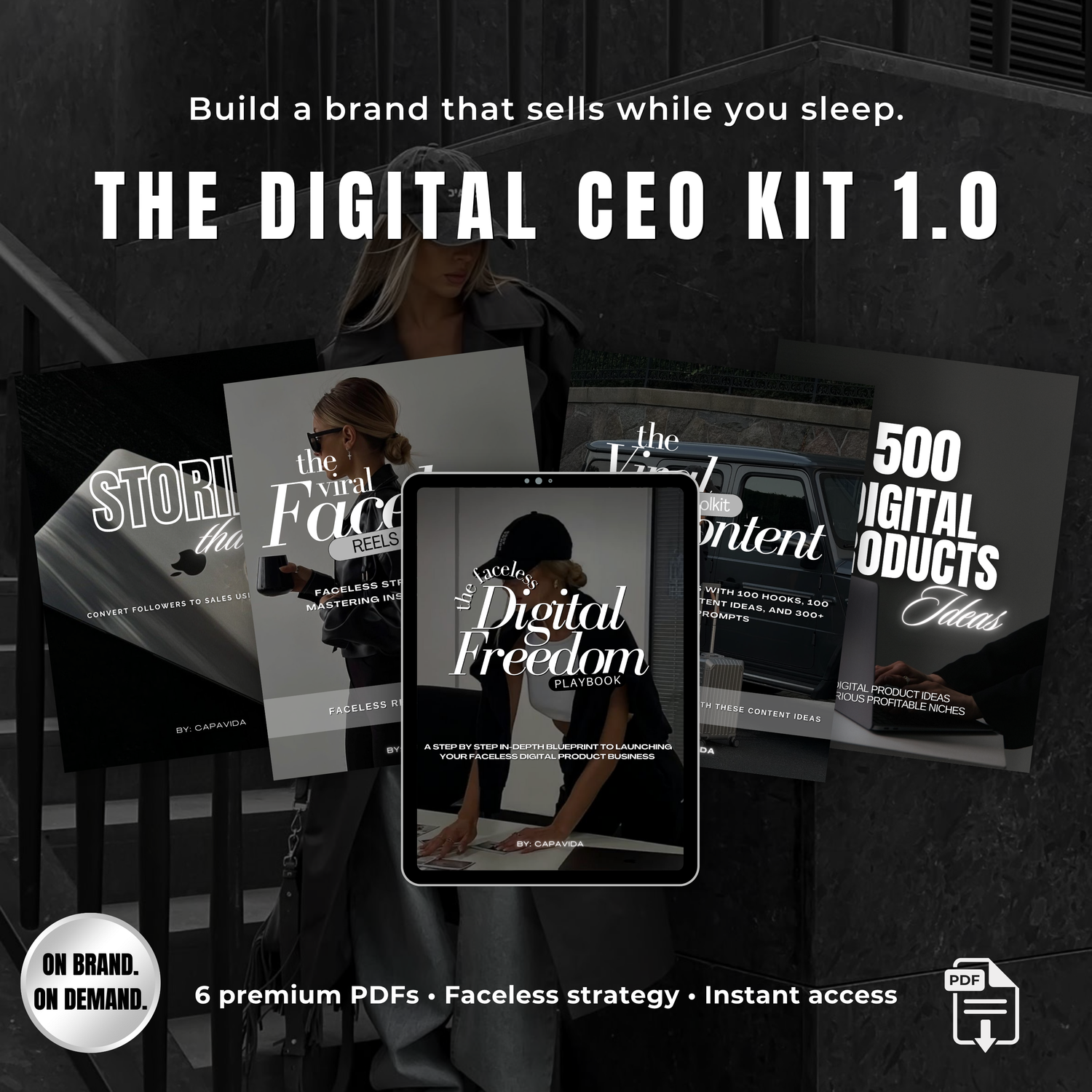 The Digital CEO Kit 1.0 — six premium PDFs by Capavida.